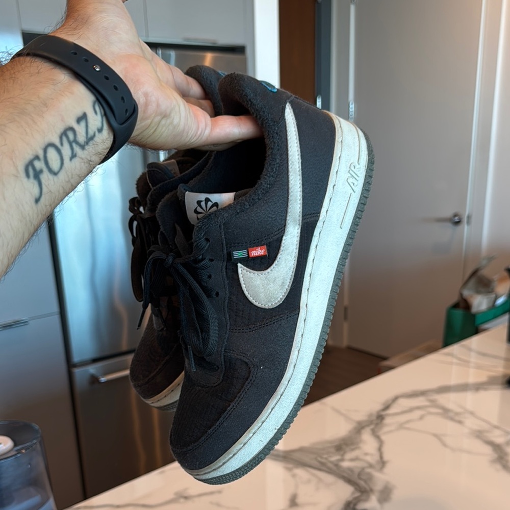 Nike Black and Cream Air Sneakers